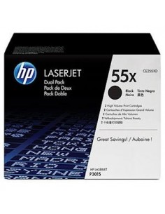 HP komplet tonerjev 2x CE255X za P3015/P3015D/P3015DN/P3015X (2x 12.500 str.)