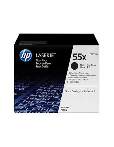 HP komplet tonerjev 2x CE255X za P3015/P3015D/P3015DN/P3015X (2x 12.500 str.)