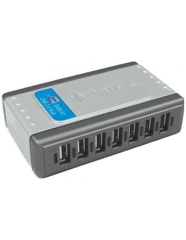 USB 2.0 Hub D-Link DUB-H7, 7-Port, napajalnik