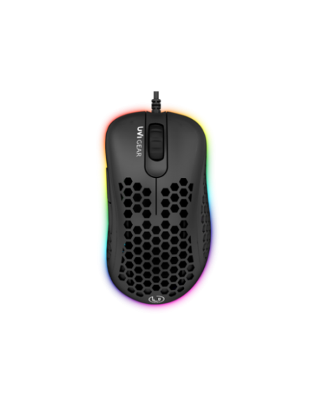 Miška UVI Gear LUST (UVILUSTBL), RGB, 16.000 DPI, USB, črna
