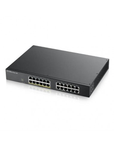 Switch Zyxel GS1900-24EP, 24-port GbE L2, 12 Port PoE Switch