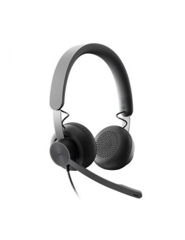 Slušalke Logitech Zone Wired UC, grafitna barva (981-000875)