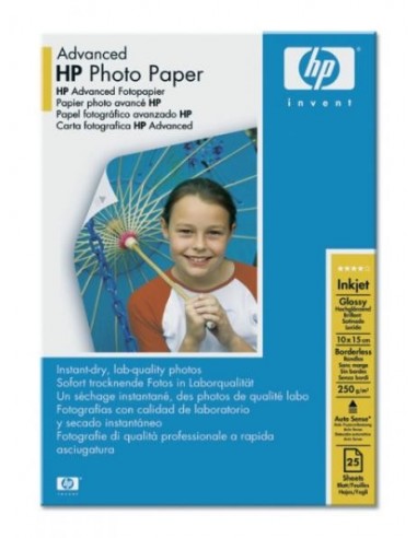 Papir HP Advanced Glossy Photo Paper (25 listov 10x15cm, 250g/m2)