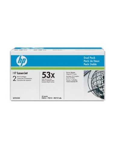 HP komplet tonerjev 2x Q7553XD zaHP LaserJet P2015, M2727NF (2x7.000 str.)
M2727HFS MFP (2x7.000 str. dvono pakiranje)