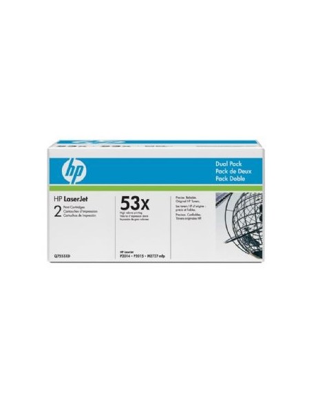 HP komplet tonerjev 2x Q7553XD zaHP LaserJet P2015, M2727NF (2x7.000 str.)
M2727HFS MFP (2x7.000 str. dvono pakiranje)