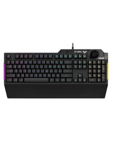 Tipkovnica Asus TUF Gaming K1 (90MP01X0-BKEA00), RGB, USB, UK SLO g.