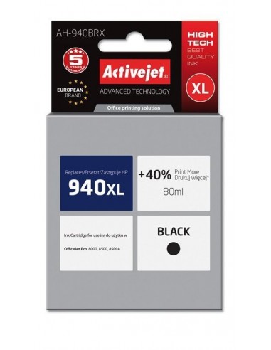 ActiveJet kartuša HP 940XL črna za OfficeJet Pro 8000/8500