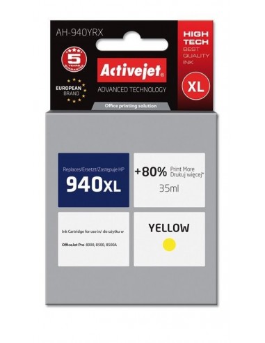 ActiveJet kartuša HP 940XL yellow za OfficeJet Pro 8000/8500