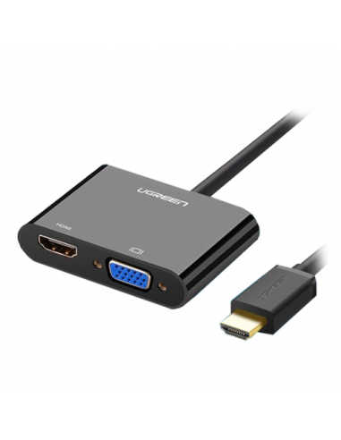 Adapter HDMI-M/VGA-Ž+HDMI, Ugreen 40744