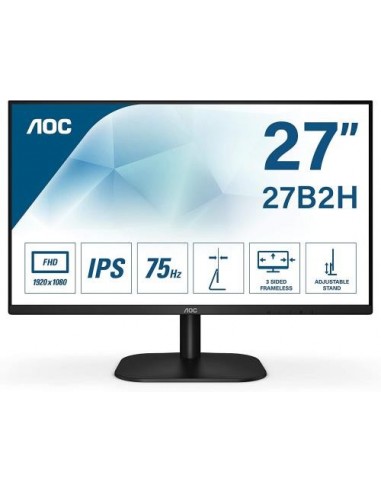 Monitor AOC 27"/68cm 27B2H, VGA/HDMI, 1920x1080, 1.000:1, 250 cd/m2, 4ms
