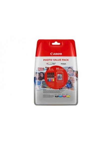 Canon komplet kartuš CLI-551 XL Bk+C+M+Y