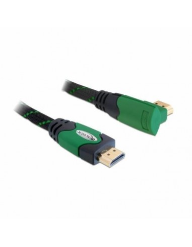 Kabel HDMI M/M 5m, kotni, zelen, Delock 82954