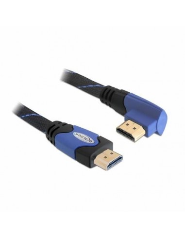 Kabel HDMI M/M 5m, kotni, vijola, Delock 82958