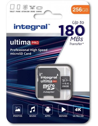 Spominska kartica Micro SDXC 256GB Integral (INMSDX256G-180V30)