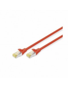 Priključni kabel SFTP C5e RJ45 0.5m, rdeč, Digitus