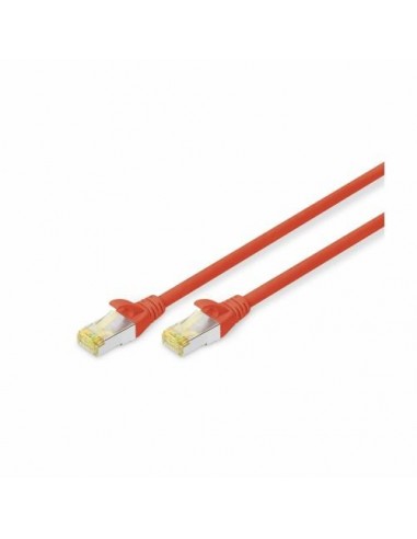 SFTP priključni kabel C5e RJ45 0.5m, rdeč, Digitus