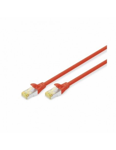 Priključni kabel SFTP C5e RJ45 0.5m, rdeč, Digitus