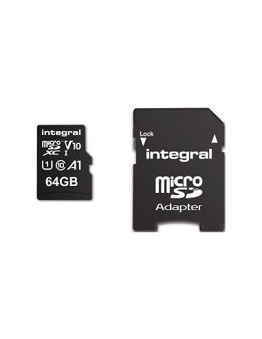 Spominska kartica Micro SDXC 64GB Integral (INMSDX64G-100V10)