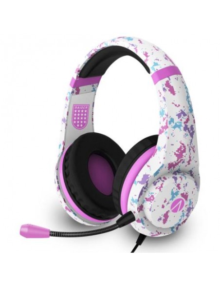Slušalke STEALTH MULTIFORMAT CAMO STEREO GAMING HEADSET - roza maskirne barve