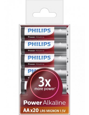 Baterija alkalna Philips 1,5V AA LR06 20x (LR6P20T/10)