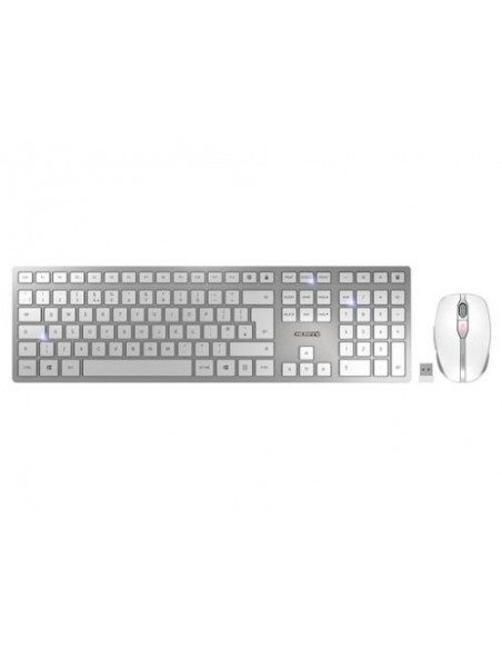 Tipkovnica + miška Cherry DW 9100 SLIM (JD-9100GB-1), Bluetooth, bela, USB, UK SLO g.