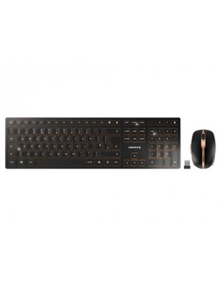 Tipkovnica + miška Cherry DW 9100 SLIM (JD-9100GB-2), Bluetooth, črna, USB, UK SLO g.