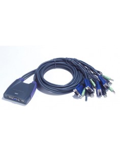 KVM preklopnik Aten CS64US, 4/1 VGA/USB/Avdio s kabli