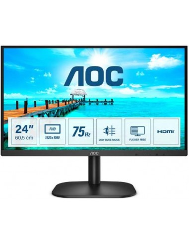 Monitor AOC 23.8 "/60cm 24B2XHM2, VGA/HDMI, 1920x1080, 3.000:1, 250 cd/m2, 4ms