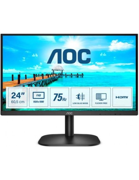 Monitor AOC 23.8 "/60cm 24B2XHM2, 1920x1080, 3000:1, 250 cd/m2, 4ms