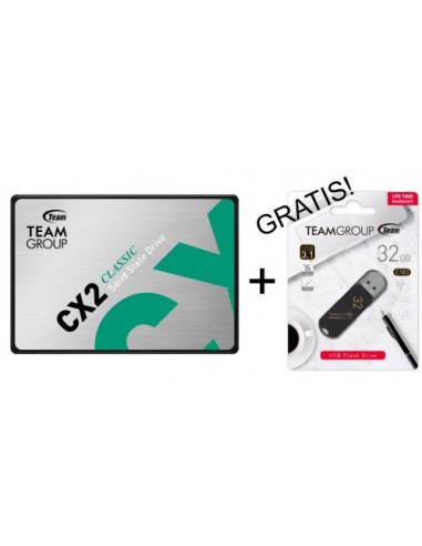 SSD Teamgroup CX2 (T253X6001T0C101) 2.5" 1tB, 540/490 MB/s, SATA3 + GRATIS USB 32GB PROMO