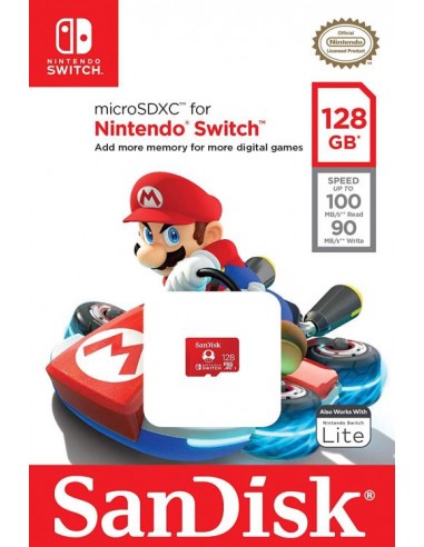 Spominska kartica Micro SDXC 128GB SanDisk za Nintendo Switch (SDSQXAO-128G-GNCZN)
