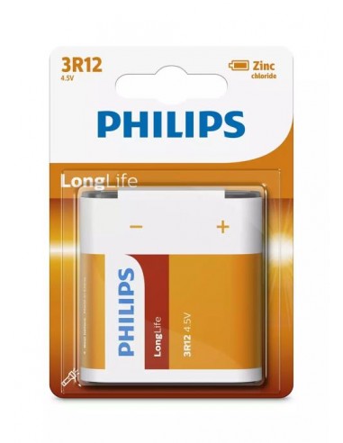 Baterija alkalna Philips 4.5V Longlife (3R12L1B/10)