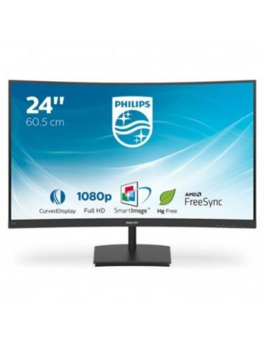 Monitor Philips 23.8"/60,5cm 241E1SC, HDMI/VGA, 1920x1080, 350cd/m2, 1.000:1, 4ms