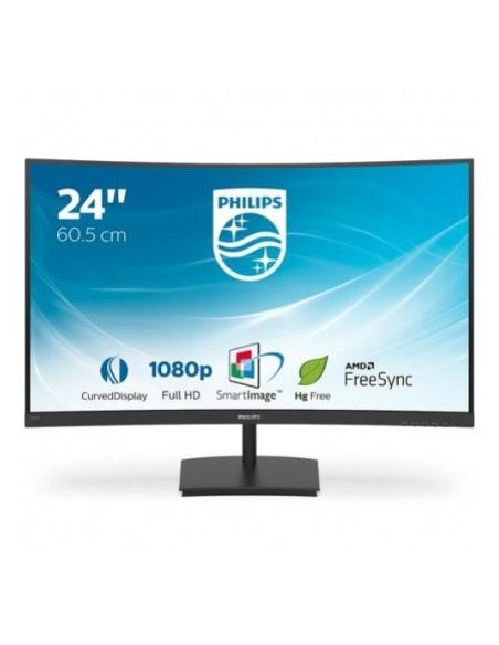 Monitor Philips 23.8"/60,5cm 241E1SC, 1920x1080, 350cd/m2, 1000:1, 4ms