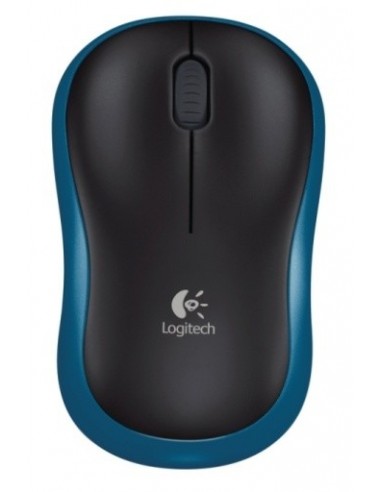 Miška Logitech M185 (910-002239), brezžična, modra, nano USB