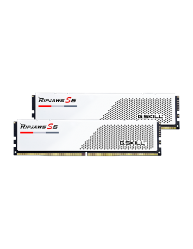 RAM DDR5 2x16GB 5200MHz G.Skill Ripjaws S5 WHITE (F5-5200J3636C16GX2-RS5K)