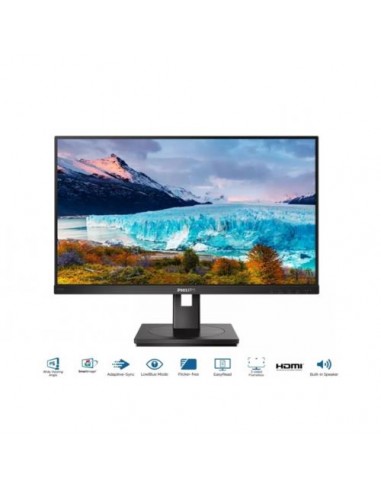 Monitor Philips 27"/68cm 272S1AE, DVI-D/VGA/HDMI/DP, 1920x1080@75HZ, 250cd/m2, 1.000:1, 4ms