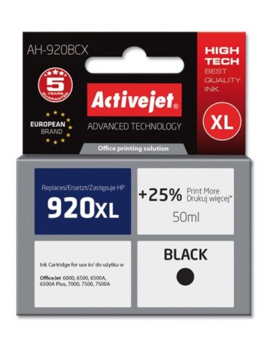 ActiveJet kartuša HP 920XL CD972 črna za OJ 6000/6500/7000