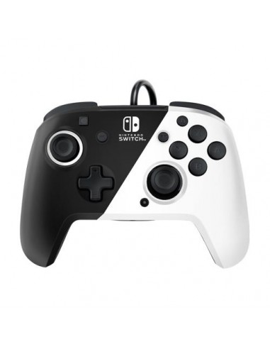 Igralni plošček PDP Nintendo Switch FACEOFF DELUXE CONTROLLER + AUDIO PDP BLACK & WHITE