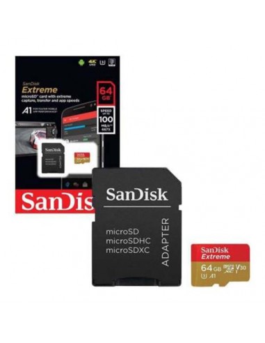 Spominska kartica Micro SDXC 64GB SanDisk Extreme PLUS (SDSQXBU-064G-GN6MA)