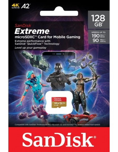 Spominska kartica Micro SDXC 128GB SanDisk Extreme Mobile Gaming (SDSQXAA-128G-GN6GN)