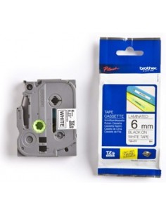 Brother trak TZe-211 6mm Bel/Črn