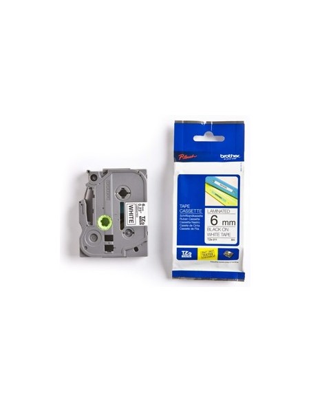 Brother trak TZe-211 6mm Bel/Črn