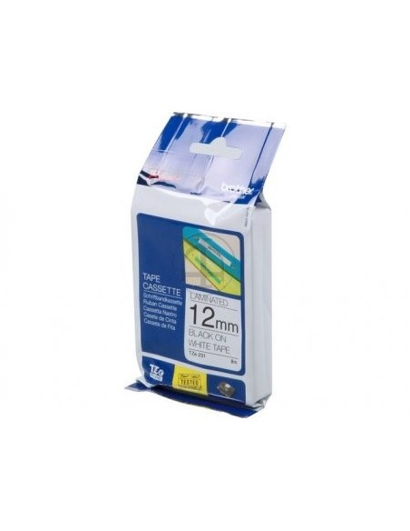 Brother trak TZe-231 12mm Bel/Črn