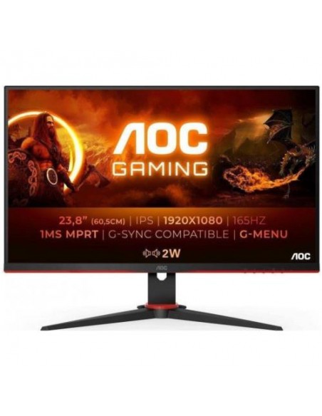 Monitor AOC 23.8 "/60cm 24G2SPAE, 1920x1080, 165Hz, 1000:1, 350 cd/m2, 1ms