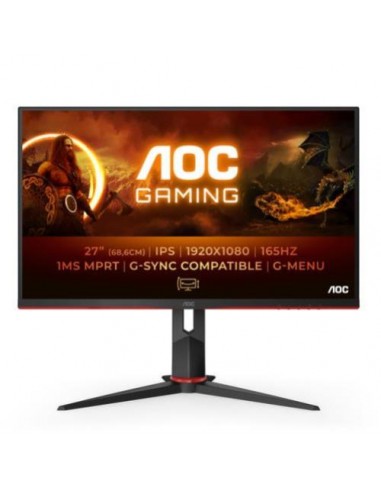 Monitor AOC 27"/68cm 27G2SPU/BK, VGA/DP/2xHDMI, 1920x1080@165Hz, 250 cd/m2, 1ms