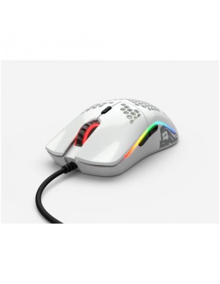 Miška Glorious PC Gaming Race Model O RGB Glossy bela (GOM-GWHITE)