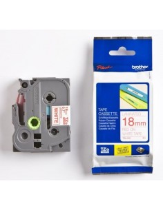 Brother trak TZe-242 18mm Bel/Rdeč