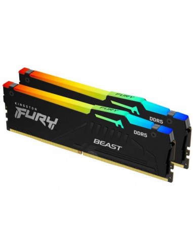 RAM DDR5 2x32GB 5200MHz Kingston Fury Beast RGB (KF552C40BBAK2-64)