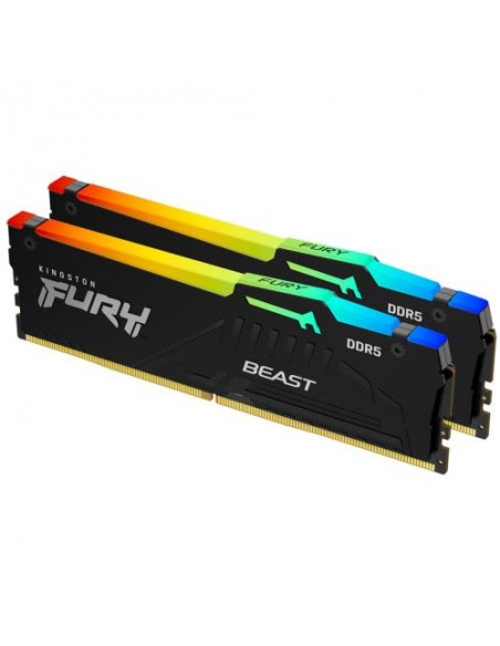 RAM DDR5 2x32GB 5200MHz Kingston Fury Beast RGB (KF552C40BBAK2-64)